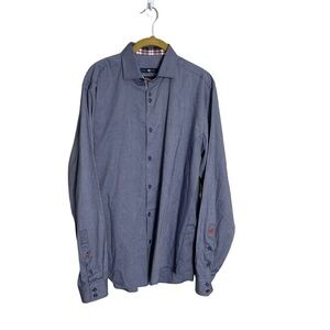 Stone Rose Red Rivet Collection Button Down Shirt 3/M